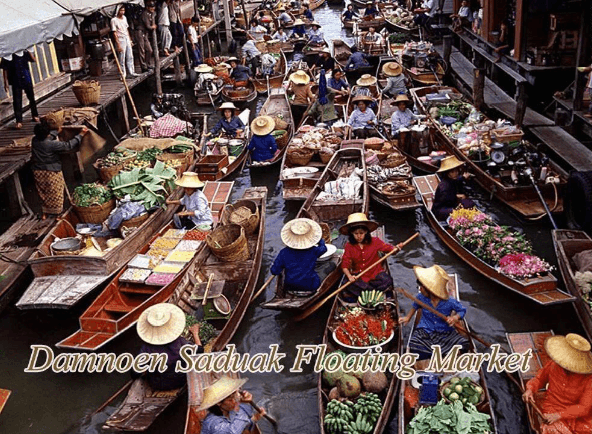 Bangkok Floating Market Tour & Train Market